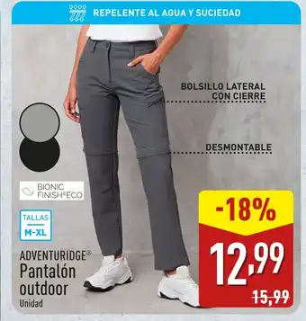 ALDI ADVENTURIDGE Pantalón outdoor oferta