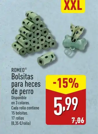 ALDI ROMEO Bolsitas para heces de perro oferta