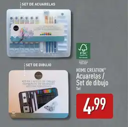 ALDI HOME CREATION Acuarelas / Set de dibujo oferta