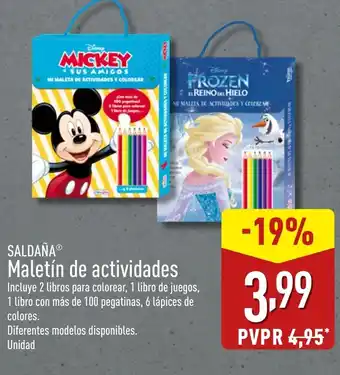 ALDI SALDAÑA Maletín de actividades oferta