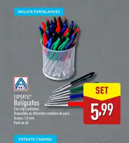 ALDI EXPERTIZ Bolígrafos oferta