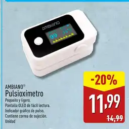 ALDI AMBIANO Pulsioxímetro oferta