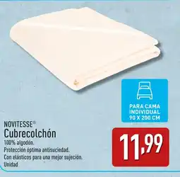 ALDI NOVITESSE Cubrecolchón oferta