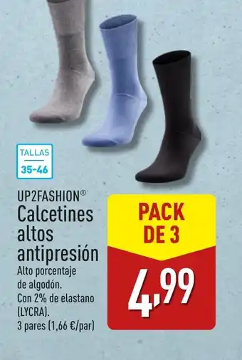 ALDI UP2FASHION Calcetines altos antipresión oferta