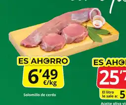 Supermercados MAS Solomillo de cerdo oferta