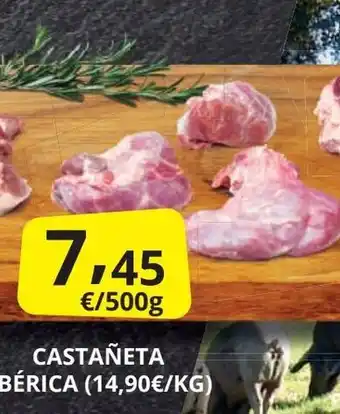 Supermercados MAS Castañeta ibérica oferta