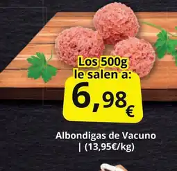 Supermercados MAS Albondigas de Vacuno oferta