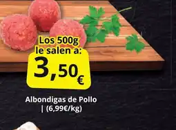 Supermercados MAS Albondigas de Pollo oferta