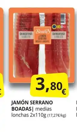 Supermercados MAS BOADAS Jamón serrano oferta