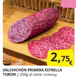 Supermercados MAS Salchichón primera estrella turon oferta