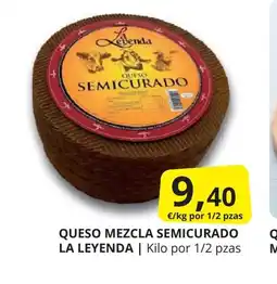 Supermercados MAS Queso mezcla semicurado oferta