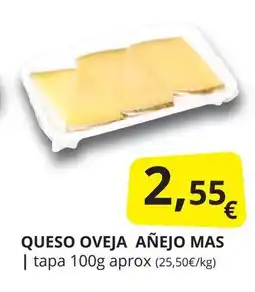 Supermercados MAS Queso oveja añejo mas oferta