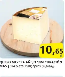 Supermercados MAS Queso mezcla añejo 10m curación mas oferta