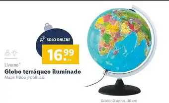Lidl Globo Terráqueo Iluminado oferta