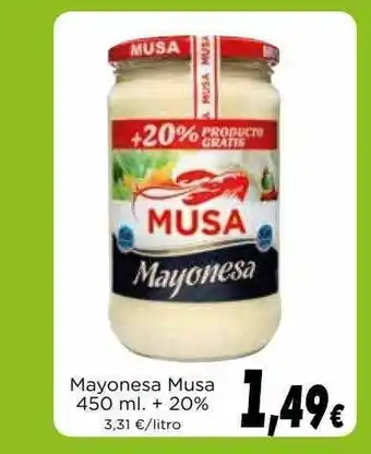 Proxi Mayonesa Musa 450 Ml. + 20% oferta