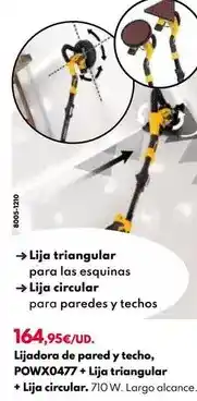 BricoCentro Lija triangular para las esquinas lija circular para paredes y techos oferta