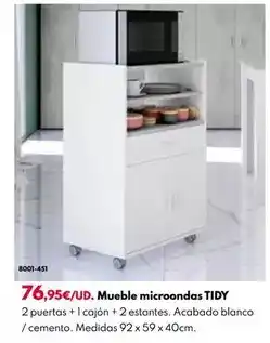 BricoCentro Mueble microondas oferta