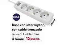 BricoCentro Base con interruptor, con cable trenzado oferta