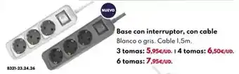 BricoCentro Base con interruptor, con cable oferta