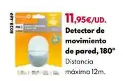 BricoCentro Detector de movimiento de pared, 180° oferta