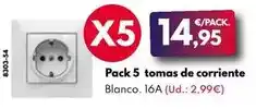 BricoCentro Pack 5 tomas de corriente oferta