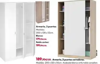 BricoCentro Armario, 3 puertas oferta