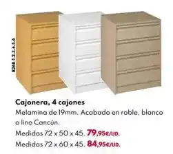 BricoCentro Cajonera, 4 cajones oferta