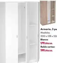 BricoCentro Armario, 3 puertas oferta