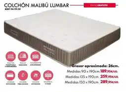 BricoCentro Malibú - colchón lumbar oferta