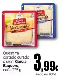 Unide Supermercados García baquero - queso ya cortado curado o semi oferta