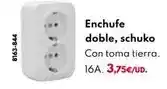 BricoCentro Enchufe doble, schuko oferta