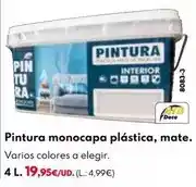 BricoCentro Pintura monocapa plastica, mate oferta