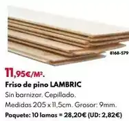 BricoCentro Friso de pino lambric oferta