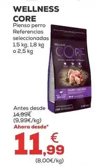 Kiwoko Wellness core - pienso perro referencias seleccionadas oferta