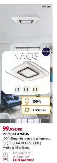 BricoCentro Plafon led naos oferta