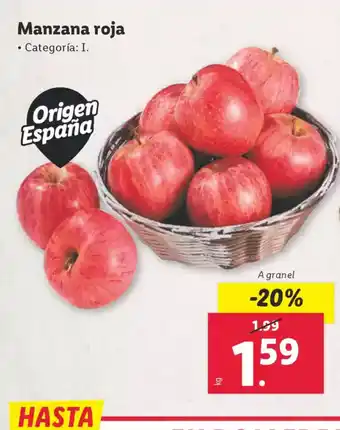 Lidl Manzana roja oferta