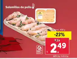 Lidl Solomillos de pollo oferta