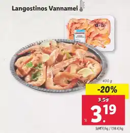 Lidl Langostinos Vannamei oferta