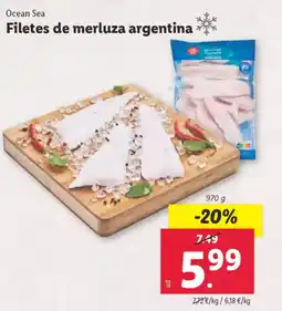 Lidl Filetes de merluza argentina oferta