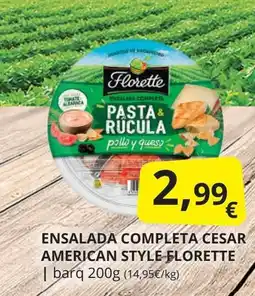 Supermercados MAS FLORETTE Ensalada completa cesar american style oferta