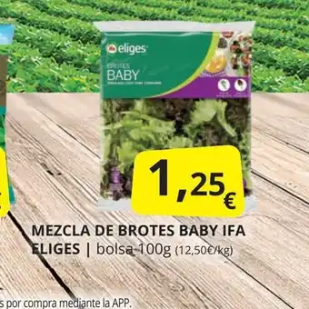 Supermercados MAS IFA ELIGES Mezcla de brotes baby oferta