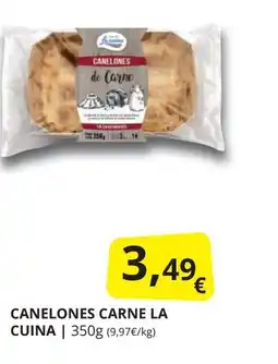 Supermercados MAS LA CUINA Canelones carne oferta