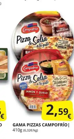 Supermercados MAS CAMPOFRÍO Gama pizzas oferta