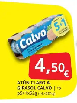 Supermercados MAS CALVO Atún claro a. girasol oferta