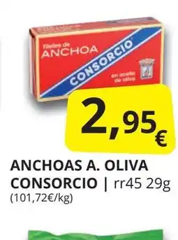 Supermercados MAS CONSORCIO Anchoas a. oliva oferta