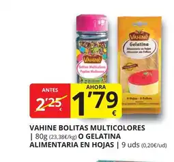 Supermercados MAS Vahine bolitas multicolores oferta