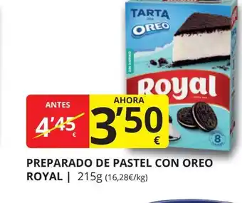 Supermercados MAS Preparado de pastel con oreo royal oferta