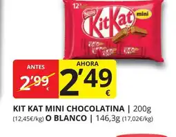 Supermercados MAS KIT KAT Mini chocolatina oferta