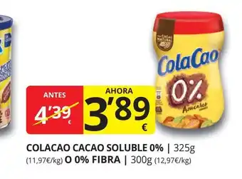 Supermercados MAS COLACAO Cacao soluble oferta