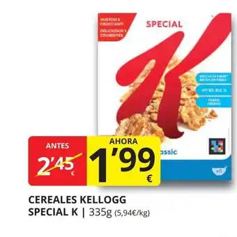 Supermercados MAS SPECIAL K Cereales kellogg oferta